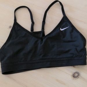 Black Nike sports bra